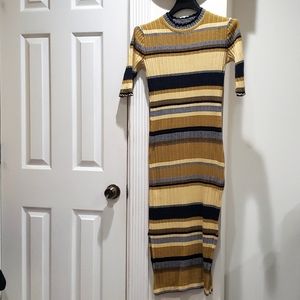 H&M Strip Sweater Dress Size Small